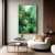 Verdant Bloom – abstract Green Botanical Painting on Canvas for Modern Wall Art