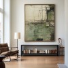 Verdant Lines – Large Minimalist abstract Canvas Wall Art
