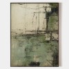 Verdant Lines – Large Minimalist abstract Canvas Wall Art
