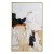 Vertical abstract Oil Painting with Bold Texture and Modern Neutrals Wall Art