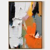 Vibrant Symphony-Colorful Vertical abstract Canvas Painting for Modern Interiors