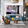 Vivid Catch — abstract Fish Oil Painting, Colorful Textured Wall Art for Modern Decor