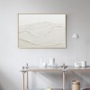 Whispering Sands-Minimalist Textured abstract Oil Painting in Neutral Tones