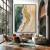 Whispering Shore – Plaster Art Texture Painting Textured Ocean Meets Sand Wall Art