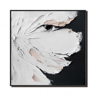 Whispers in the Gaze-abstract Textured Eye Painting | Whispers in the Gaze Contemporary Artwork