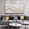 Whispers of the Horizon- Modern 3D Textured abstract Canvas Painting for Living Room