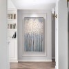 Winter in the North-Textured Winter Landscape Oil Painting on Canvas for Modern Decor