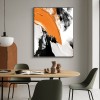 Yellow And Black abstract Painting - Bold Horizons #Iris010