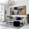 Zoom-abstract Oil Painting with Bold Colors and Dynamic Texture
