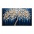 tree of Light-Modern 3D Textured tree Wall Art - Handmade Golden Decor on Deep Blue - Home Decor